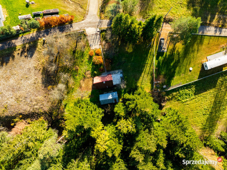 Działka budowlana z domem letniskowym budowlana Sprzedaż Skawa sprzedam