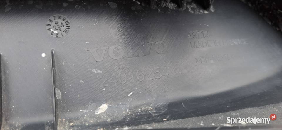 VOLVO FH5 AERO DOKŁADKA POD ZDERZAK Z GUMĄ ciężarowe Bieleń