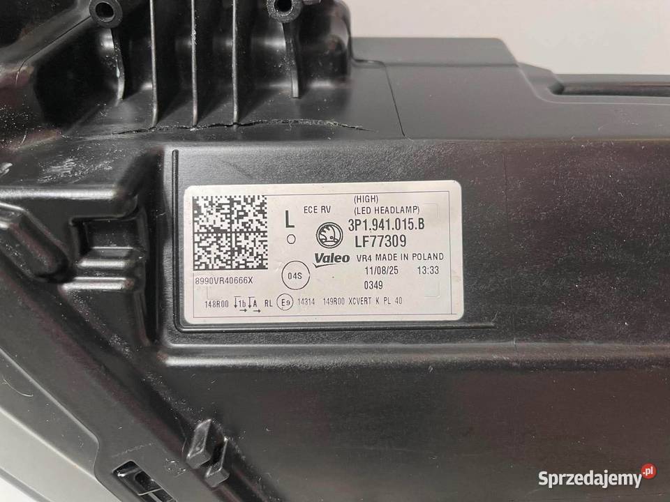 SKODA SUPERB IV CRYSTAL LIGHTING FULL LED LEWA osobowe wielkopolskie Ostroróg