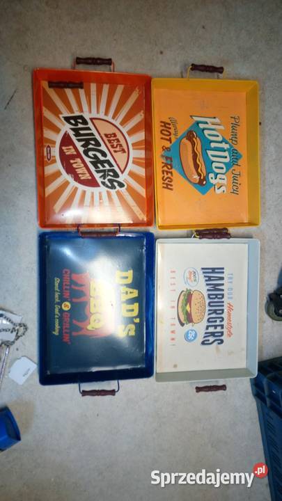 Taca stalowa vintage food DADS bbq Błaszki sprzedam