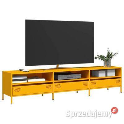 Szafka RTV żółta 202x39x435 stal walcowana na RTV Warszawa