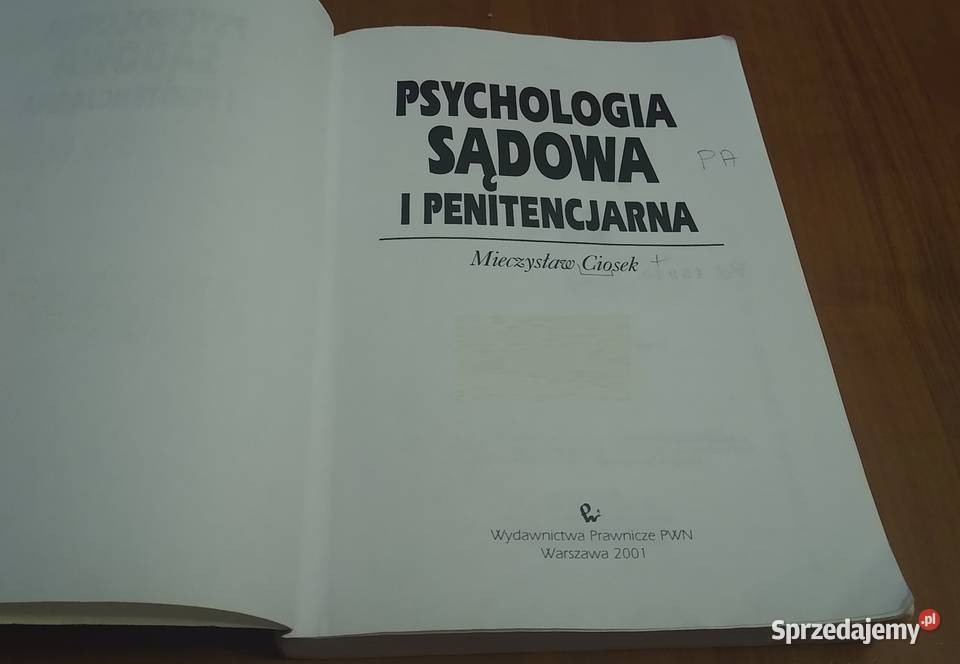 Psychologia sądowa i penitencjarna Mieczysław miękka Gdańsk
