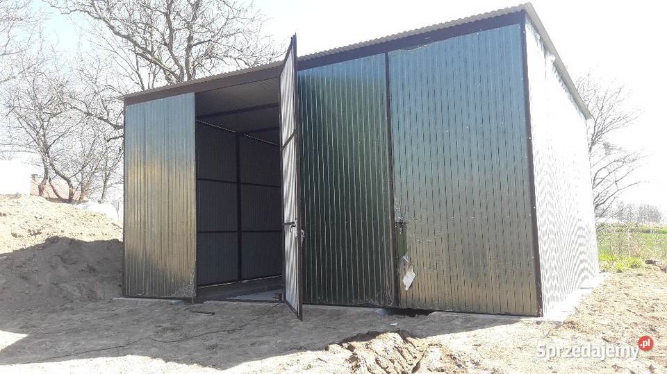 Garaż Blaszany 6x5m ZIELONY Garaże Blaszane samodzielny