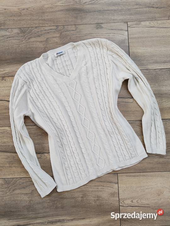 Sweter warkocz Vintage Jasło