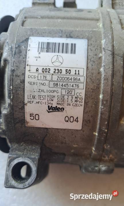 Sprężarka klimatyzacji 22 Cdi 170 Mercedes W204 pomorskie