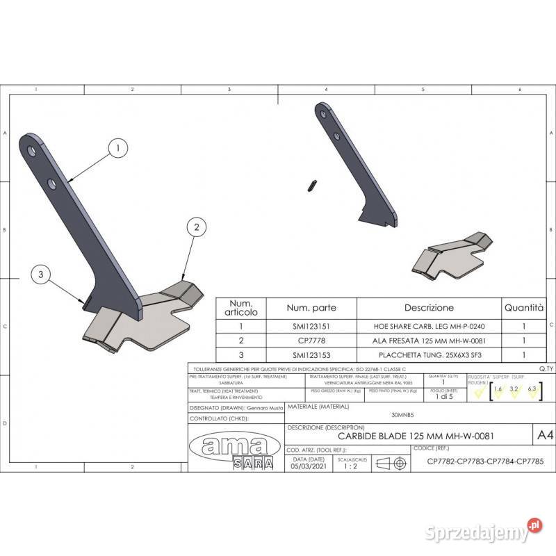 Element podrywający 150 mm wzmocniony płytką sprzedam