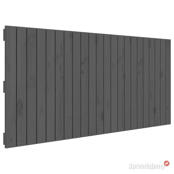 Wezgłowie łóżka szare 140x3x60 lite drewno Warszawa