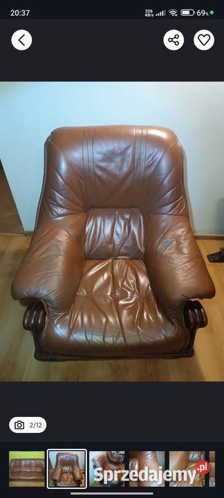 Zestaw wypoczynkowy kanapa 3 osobowa i 2 fotele podkarpackie Markowa