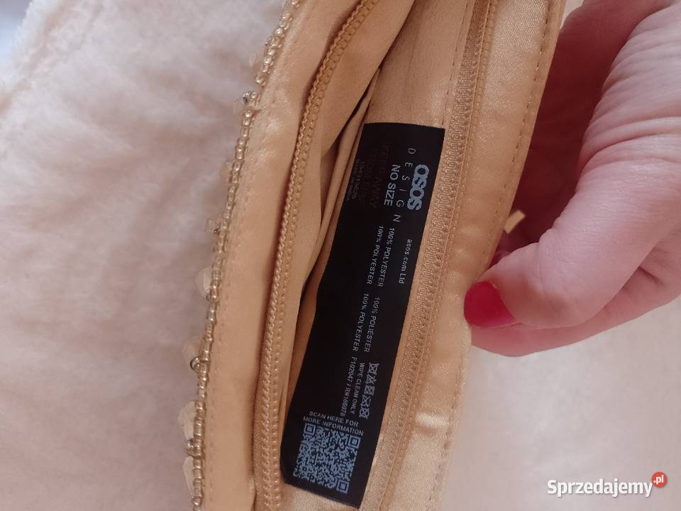 ASOS Złota bogato zdobiona torebka do ręki Kraków sprzedam