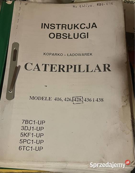 Instrukcja obsługi koparkoładowarka caterpillar