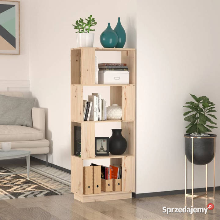 Regał na książkiprzegroda 51x25x132 lite drewno Warszawa