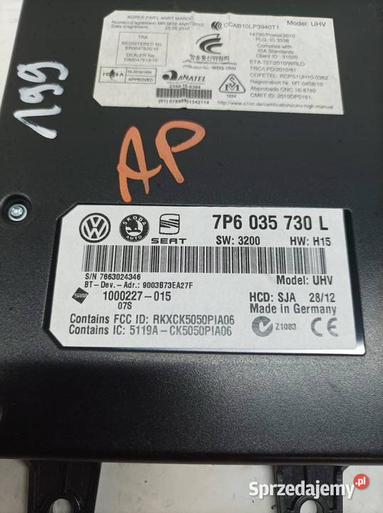 MODUŁ BLUETOOTH 7P6035730L VW Volkswagen Caddy sprzedam