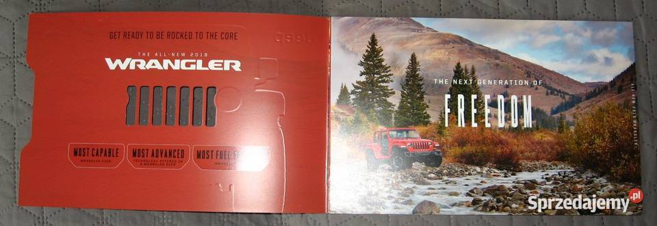 JEEP All 2018 Wrangler prospekt katalog pomorskie sprzedam
