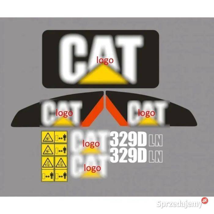 Naklejki Oklejenie CAT 329DLN Zamiennik Janików