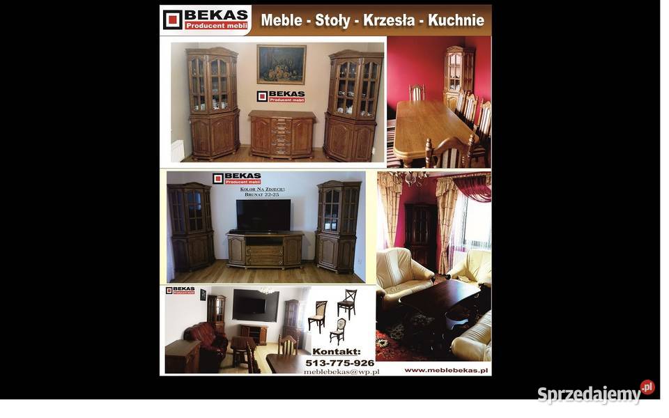 Komplet Witryna 180 Narozna Orzech Włoski 250cm Jelenia Góra