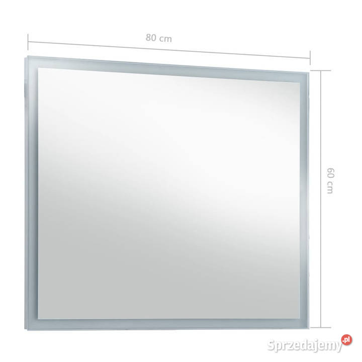 Ścienne lustro łazienkowe z LED 80 x 60 WM144727