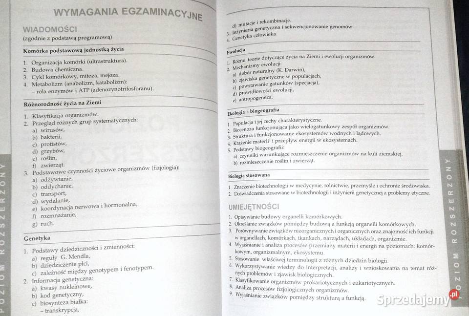 Biologia Matura 2005 zbiór zadań K Mnich H Lach Chełm