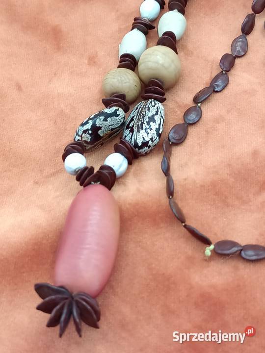 Biżuteria naszyjnik korale fasolki lubelskie Zamość