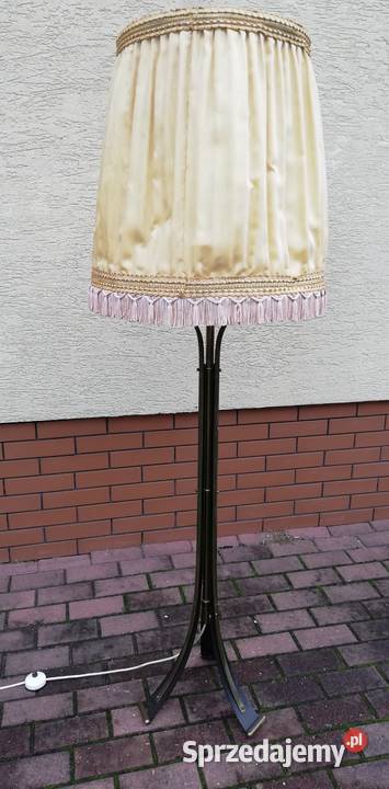 Lampa stojąca mosiężna lampka podłogowa Oświetlenie Oświetlenie Garwolin