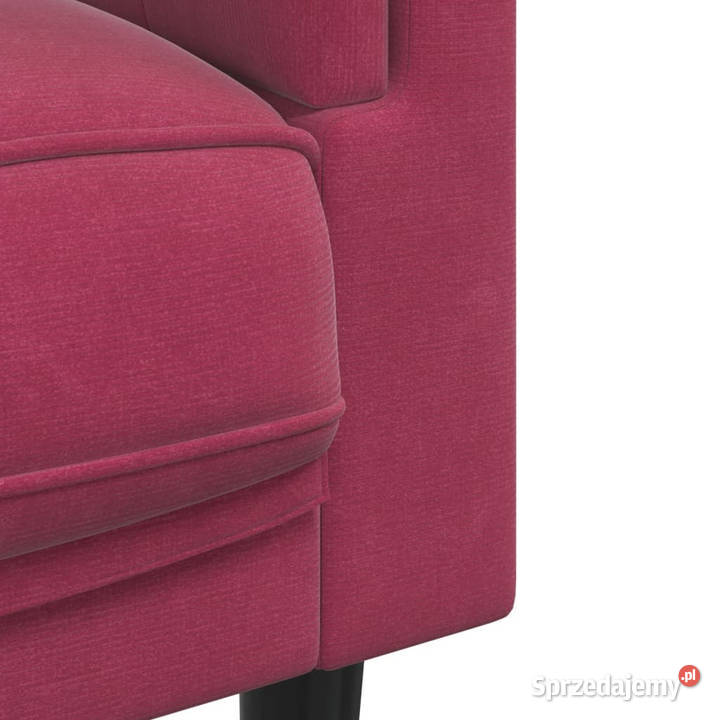 Sofa 3osobowa z poduszkami winna czerwień Warszawa