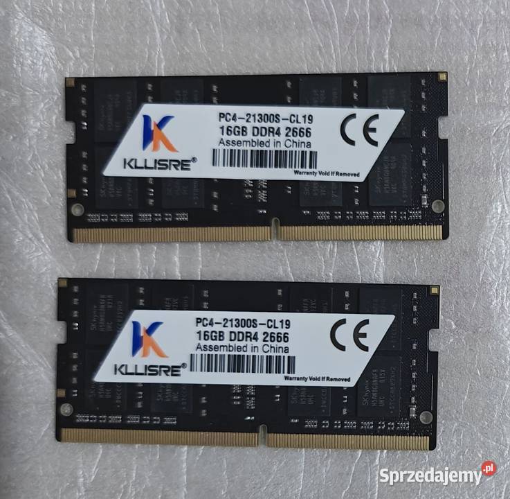 DDR4 SDRAM KLLSRE 16GB do laptopa chipy Hynix Pamięci Warszawa sprzedam