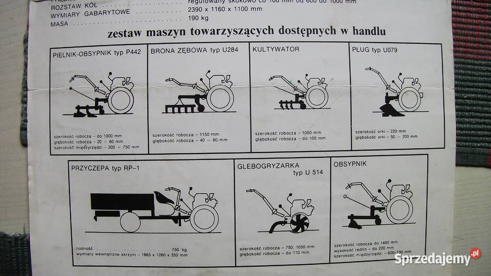Mikrociągnik RJS1 MESKO Ciągniki sprzedam