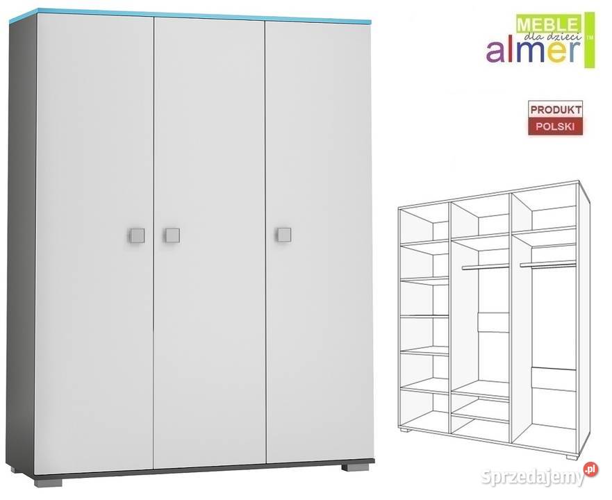 BLUE Y44 szafa dziecięca 145x53 w190 opolskie Kluczbork