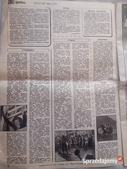 Tygodnik Przekrój 1984 13 czerwca 1983 r Koźminek