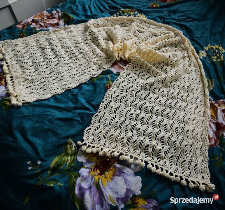 Szal na zimne dni 200 50 biały sprzedam