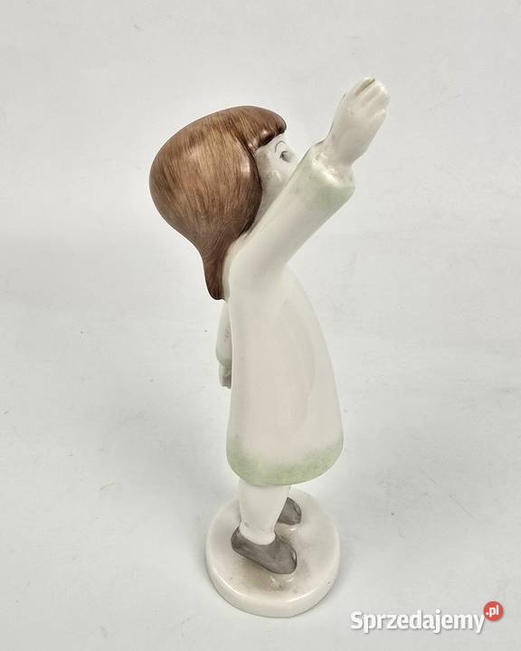 Dziewczynka art deco Aurl Kldor Hollohaza Węgry Warszawa