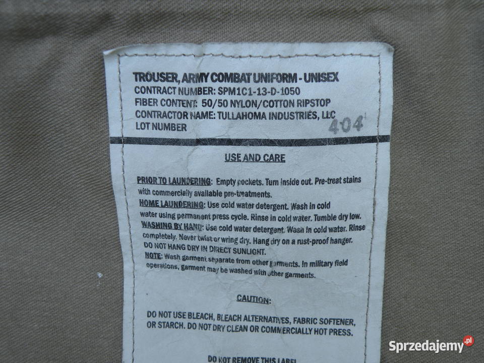 Spodnie ACU multicam OCP medium x short dolnośląskie Wrocław