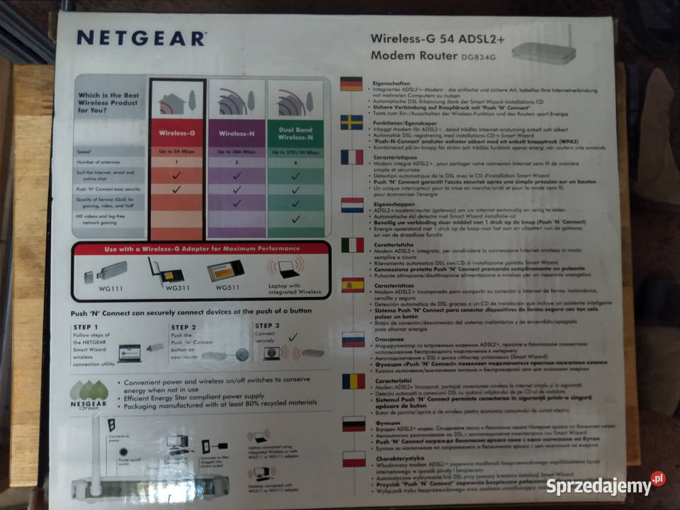 Router wifi Modem ADSL2 Netgear DG834G Warszawa