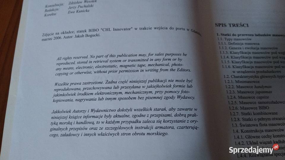 Eksploatacja masowców Jerzy Puchalski Jarosław Rok wydania 2008 Gdańsk