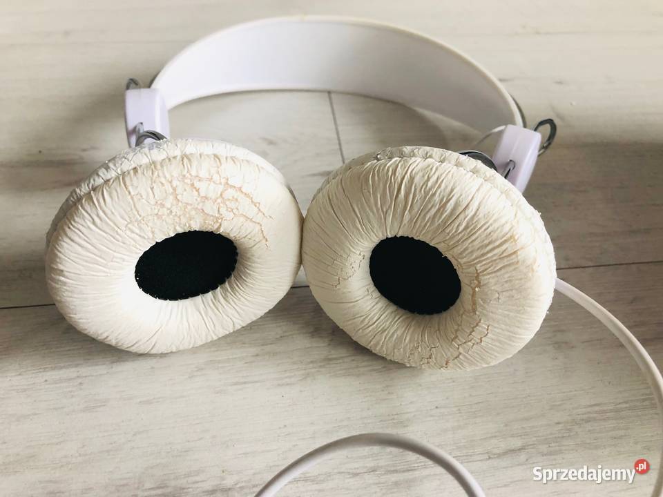 Słuchawki białe męskie granie żywiec Łódź sprzedam