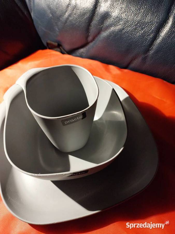 Kubek miseczka i talerz tworzywo practic Nowy Wrocław