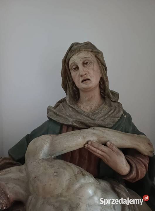 Pieta 1720 r drewno małopolskie Kraków sprzedam