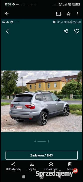 Bmw X3 4x4 kupiony w Polsce Zamość