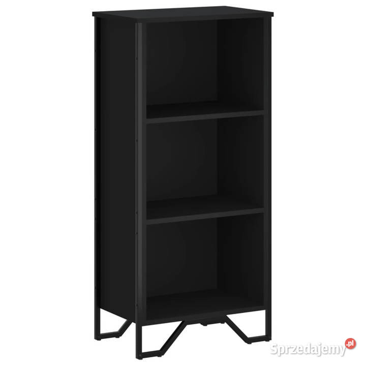 Regał czarny 50x31x106 materiał drewnopochodny Regały Warszawa
