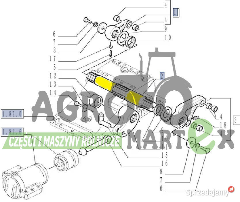 5171027 WAŁEK PODNOŚNIKA CNH dolnośląskie