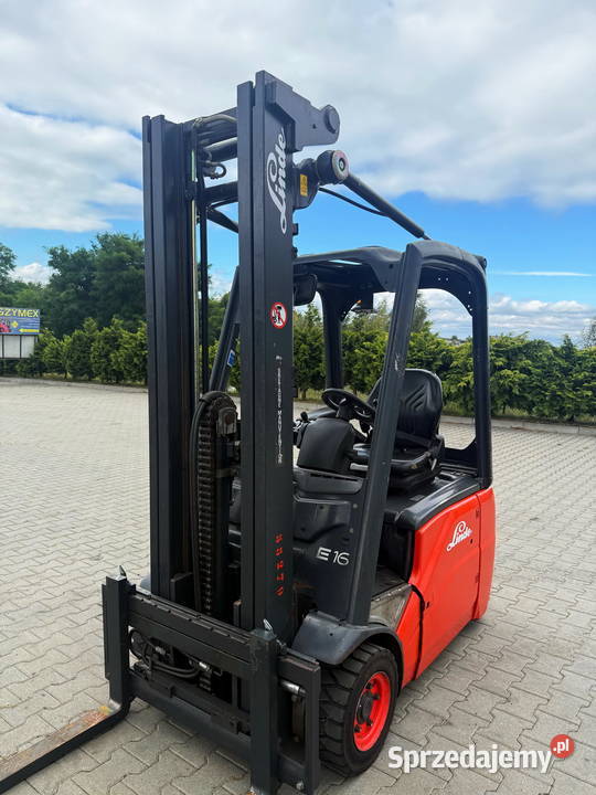 wózek widłowy elektryczny LINDE E16C Triplex Działoszyn
