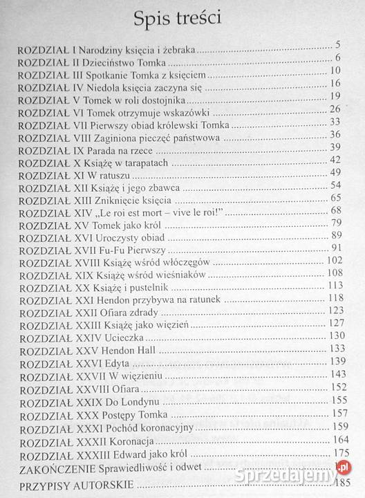 Książę i żebrak Mark Twain lubelskie Chełm sprzedam