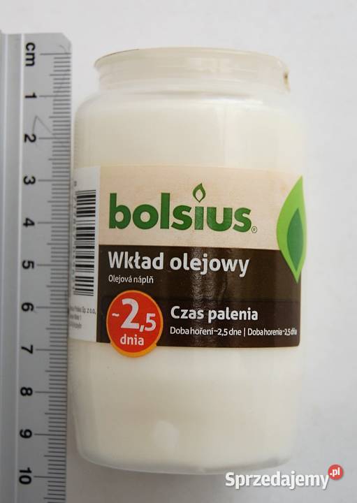 Wkład olejowy do zniczy Bolsius 25 dnia 95 Lublin