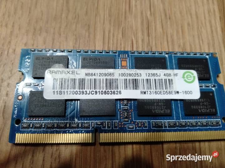 pamięć RAM 4GB RAMAXEL ELPIDA Pozostałe Zamość