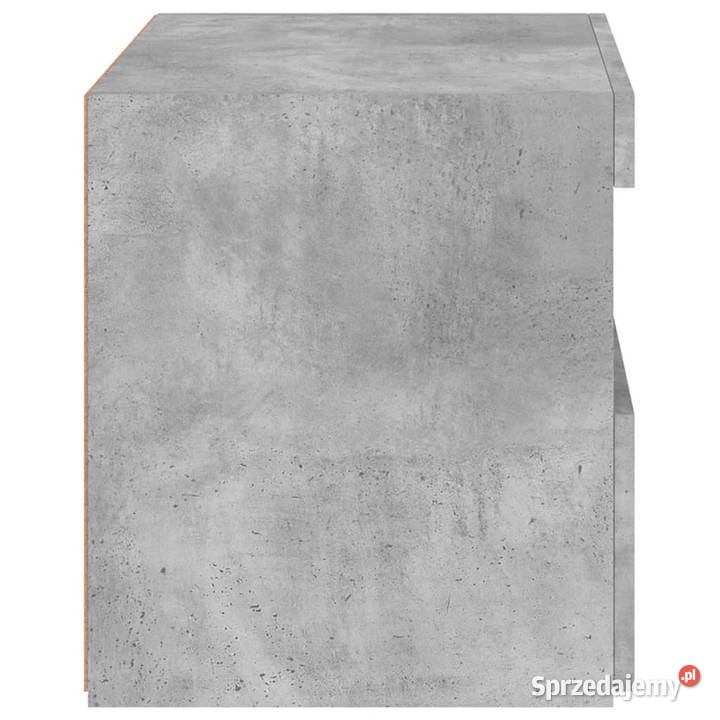 Szafki nocne z LED 2 szarość betonu 50x40x45 Warszawa