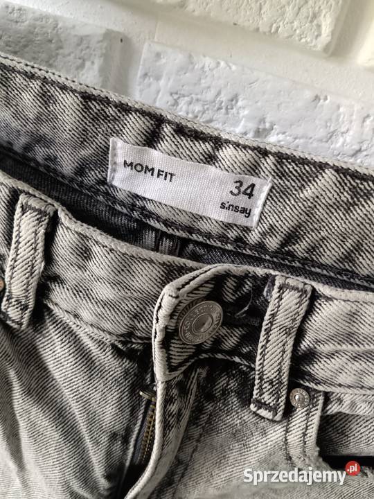 Spodnie jeansowe rozmiar 34 szary Rozmiar 34(XS)