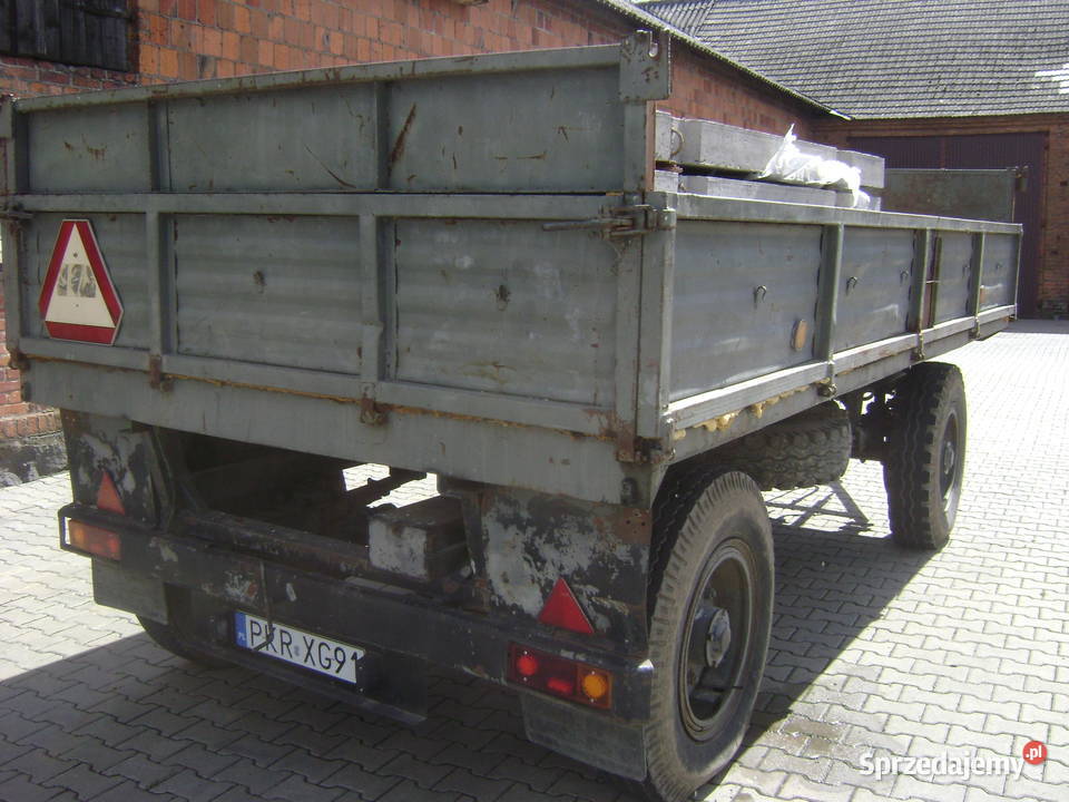 Sprzedam przyczep D 50 zarejestrowana 6 tonowa wielkopolskie Krotoszyn