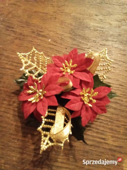 Zestaw 4 małych Bożonarodzeniowych stroików