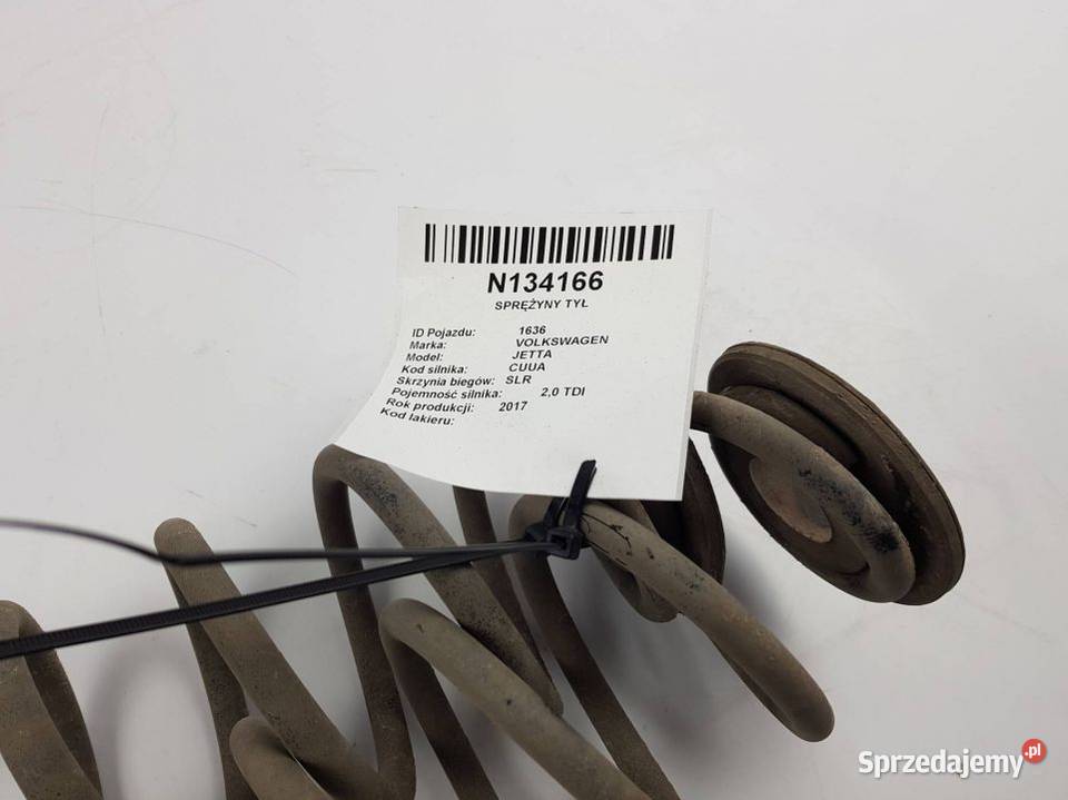 SPRĘŻYNY TYŁ 1K0512149B VOLKSWAGEN JETTA