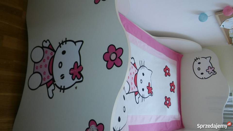 Łóżko drewniane Hello Kitty 85cm Gdynia