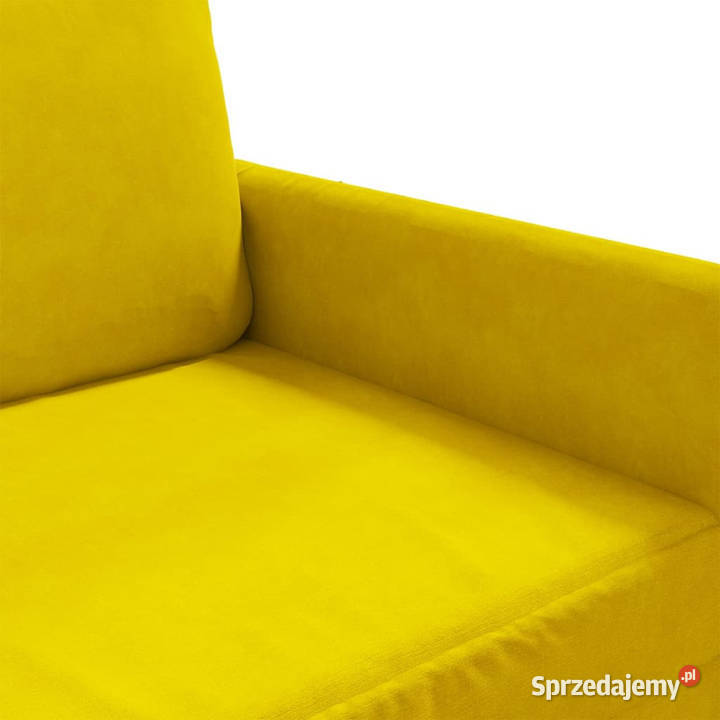 Sofa 2osobowa żółta 120 tapicerowana aksamitem mazowieckie Warszawa